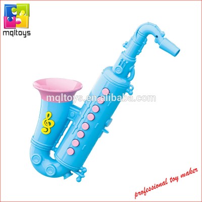 Plastic toy musical instrument 8 key sound mini saxophone