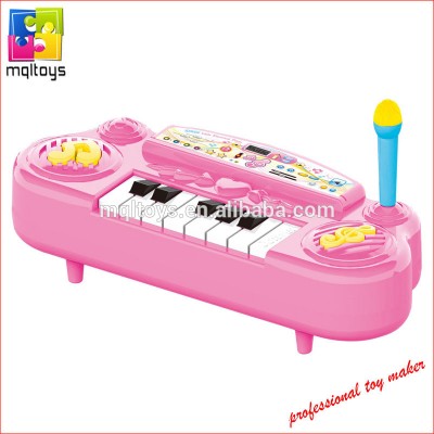 Cheap godo material musical instrument 8 keys plastic toy piano