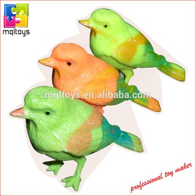 Funny plastic toy sound-control mini bird toy for promotion