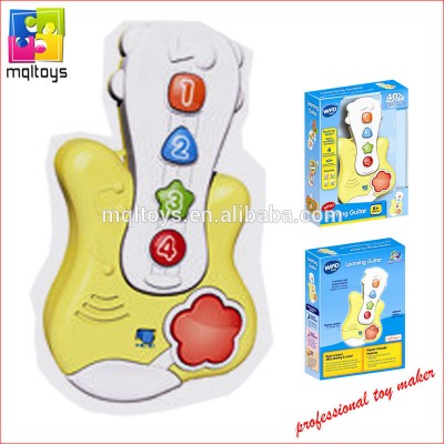 Yellwo battery baby musical toy guitar w/sound LED light