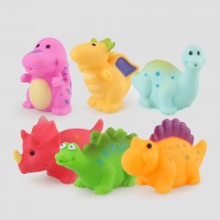 Soft Plastic Animal Toy for Baby Eco-friendly Dinosaur Bath Toy and Duck Bath Toy