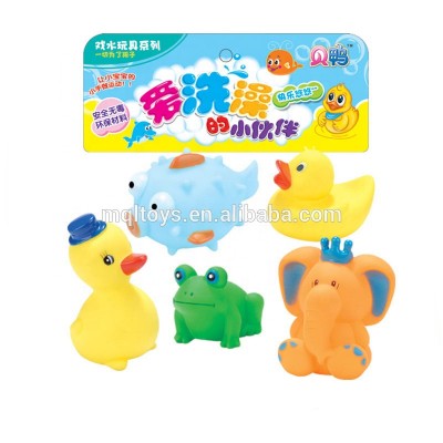 Safety PVC bath toy animal for baby